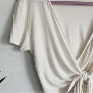 white wrap tee | nectar clothing